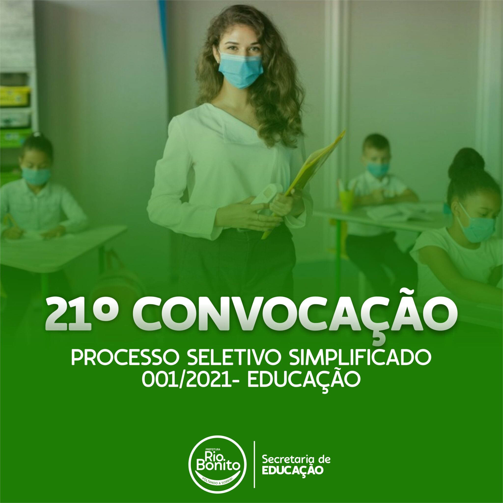 Secretaria de Educação faz a 21ª Convocação do Processo Seletivo