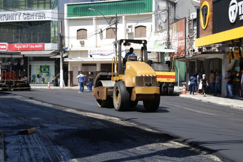 Ruas Do Centro Foram Beneficiadas Na Primeira Etapa No Pacote De Obras