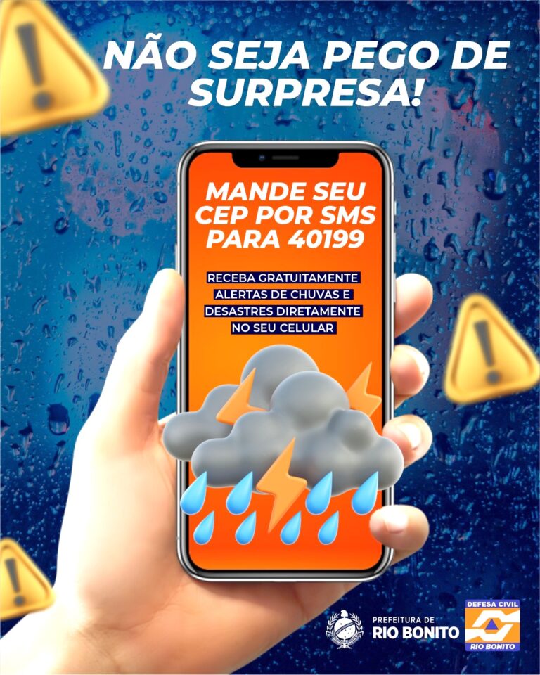 SMS Alerta de riscos Defesa Civil